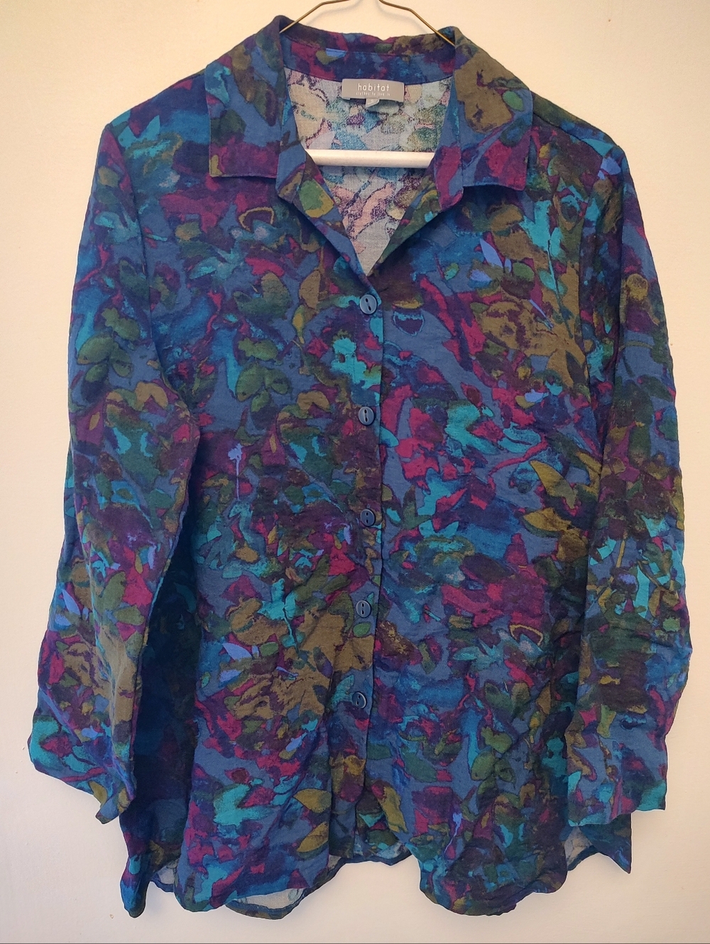 Habitat Collared Button-up Top Small